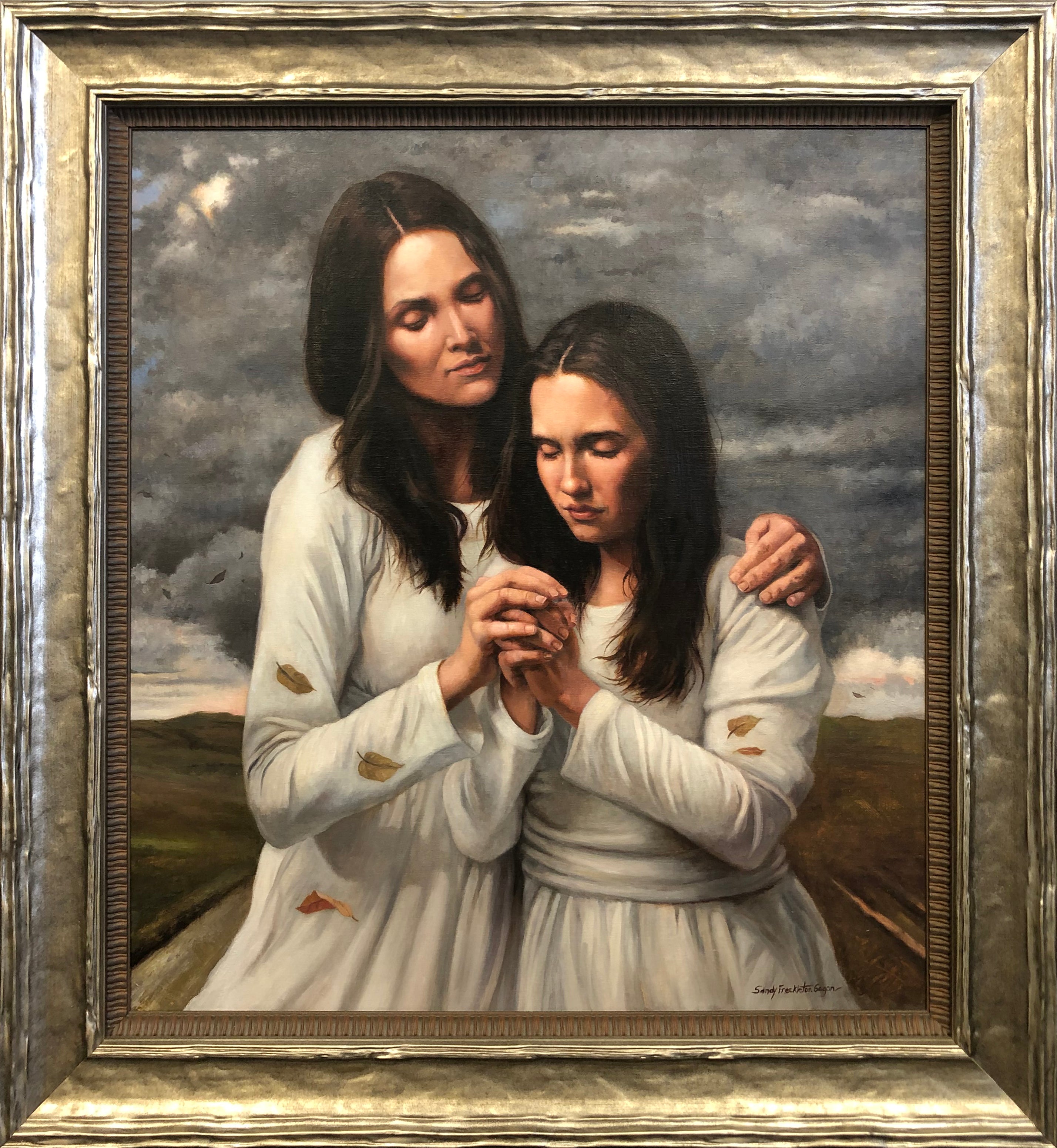 In the Strength of the Lord Oil on Board Original Artwork